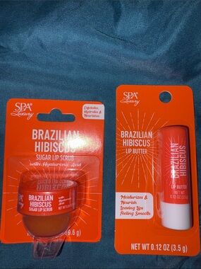 Brazilian Hibiscus Lip Scrub & Lip Butter Duo